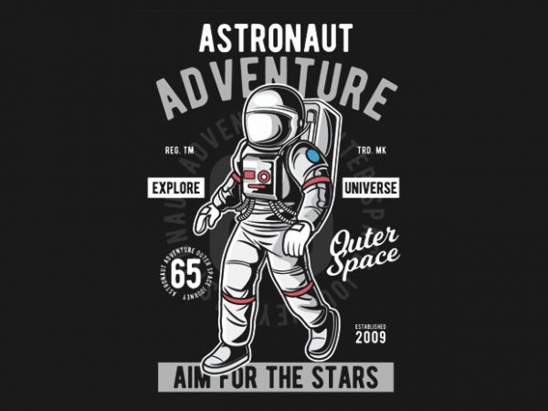 Astronaut adventure buy t shirt design artwork