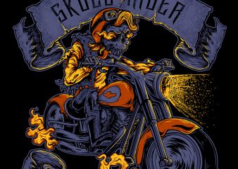 Skull Rider t shirt design for purchase