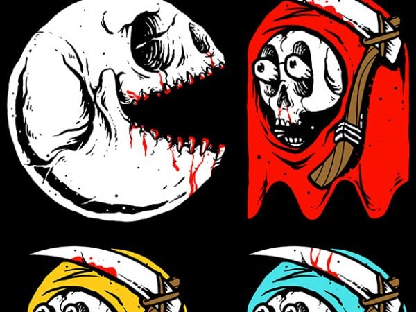 Pac skull print ready t shirt design