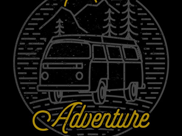 Adventure t-shirt design for sale