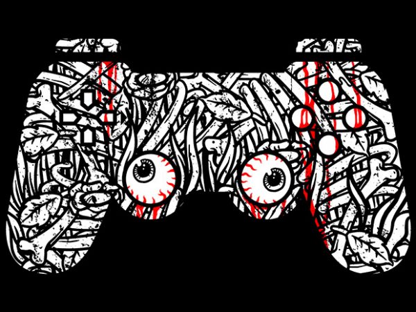 Bone controller t shirt design png