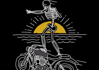 Ride and Fly vector t-shirt design