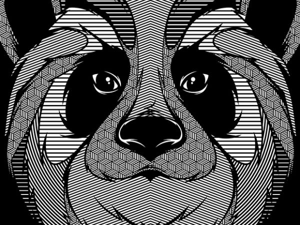 Panda zentangle buy t shirt design