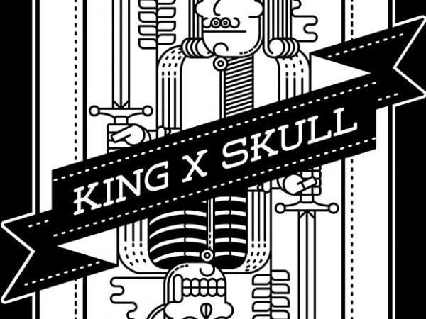 King and skull buy t shirt design artwork