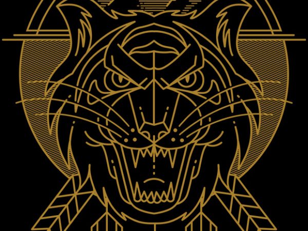 Tiger killer vector shirt design