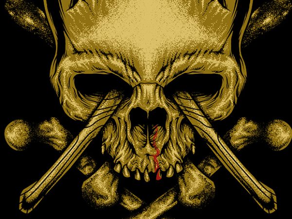 Skull axe t shirt design to buy