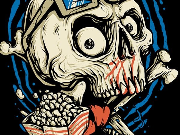 Skull movie t shirt design for purchase