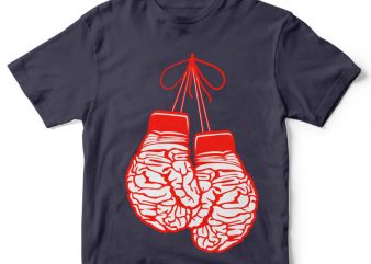 Brain Gloves tshirt design