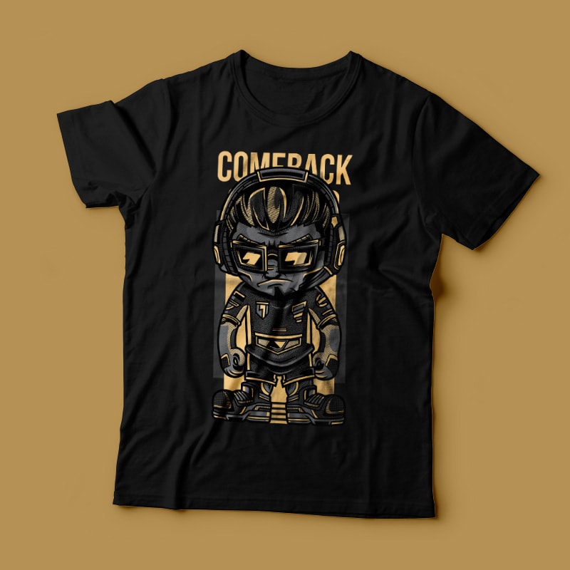 Comeback t shirt design png