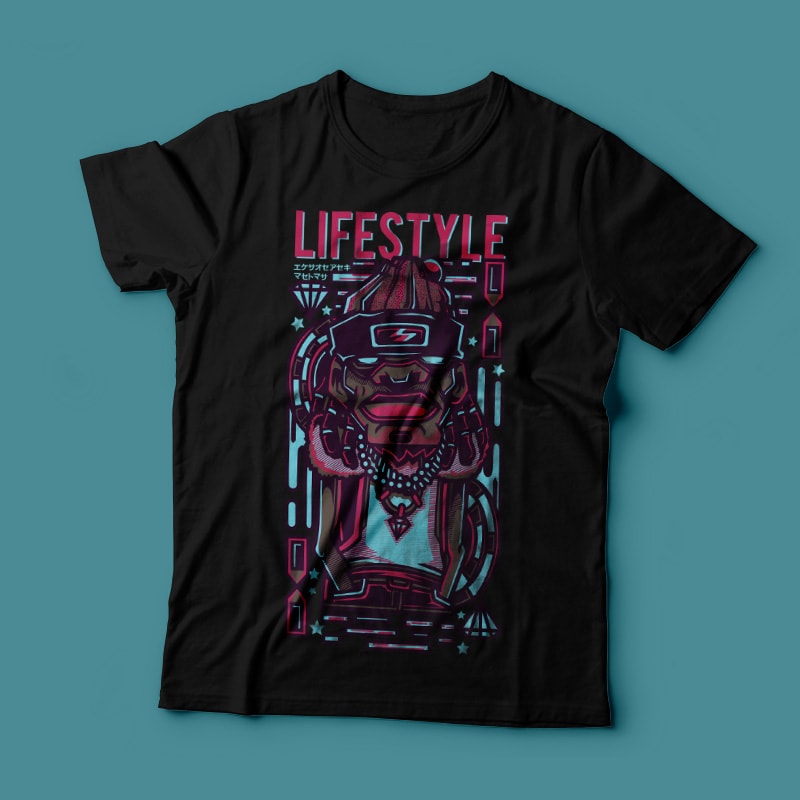 Lifestyle buy t shirt design