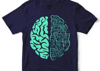 Electric Brain t-shirt design