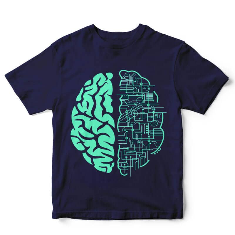 Electric Brain t-shirt design t shirt designs for teespring