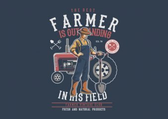 Farmer t shirt design png