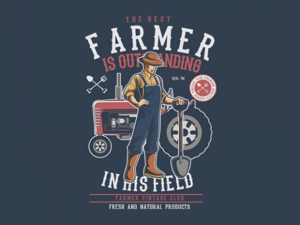 Farmer t shirt design png