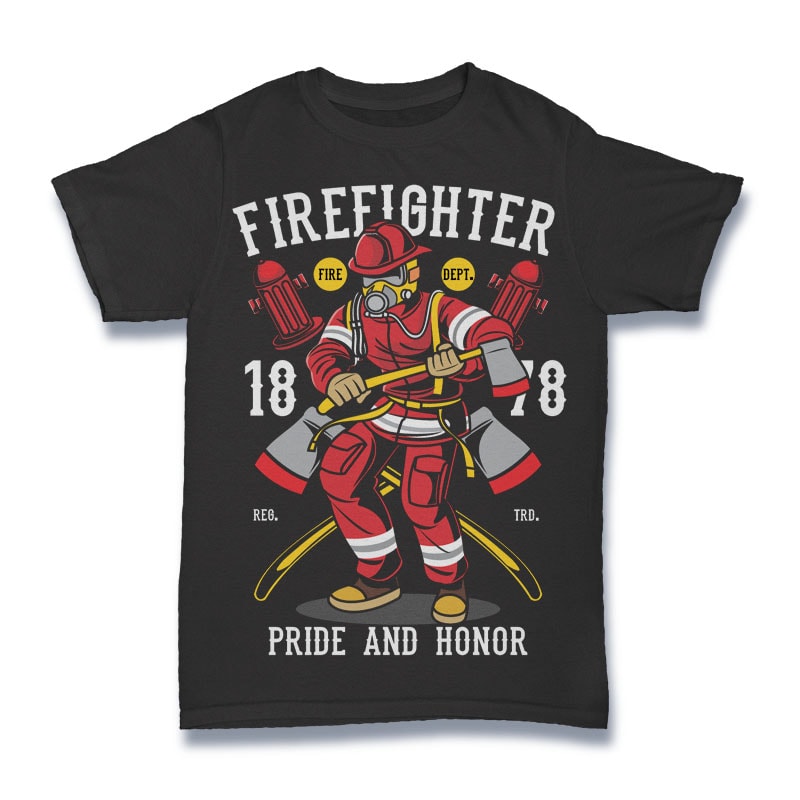 Firefighter t shirt designs for teespring