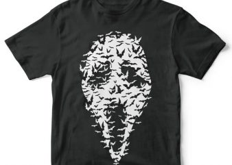 Ghost Face Bats t-shirt design