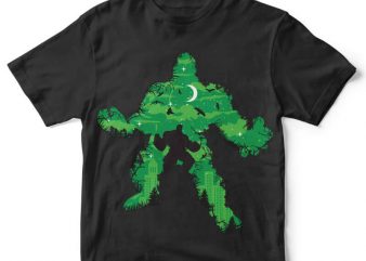 Green Monster Vector t-shirt design