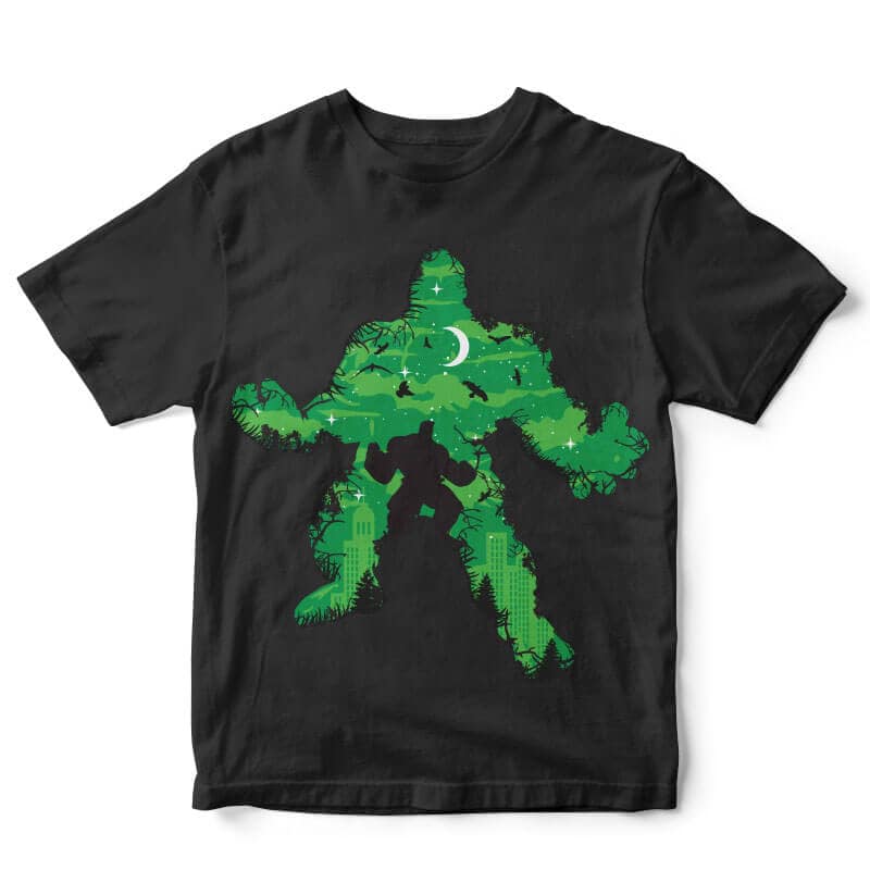 Green Monster Vector t-shirt design vector shirt designs
