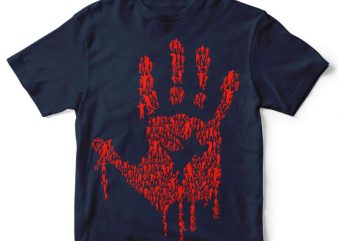 Hand Of Zombies tshirt design