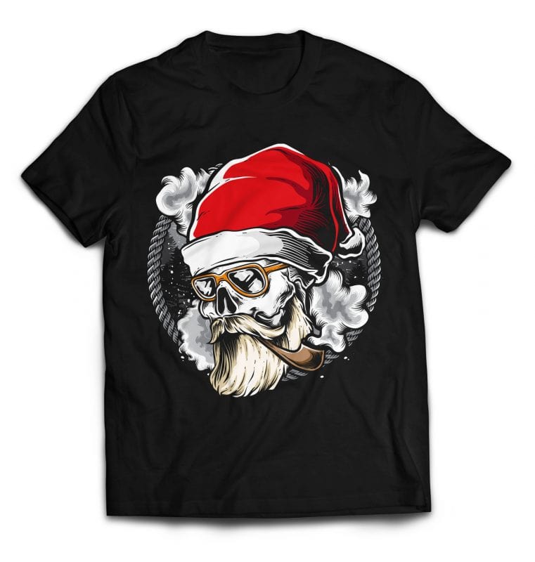 Hipster Santa buy t shirt designs artwork