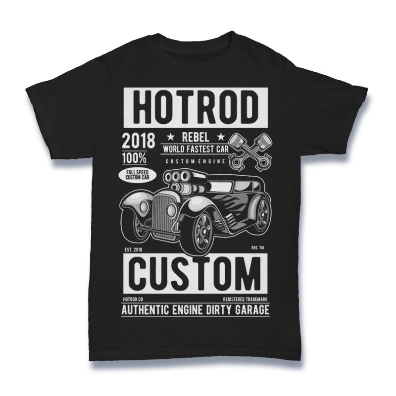 Hotrod Rebel t shirt designs for teespring
