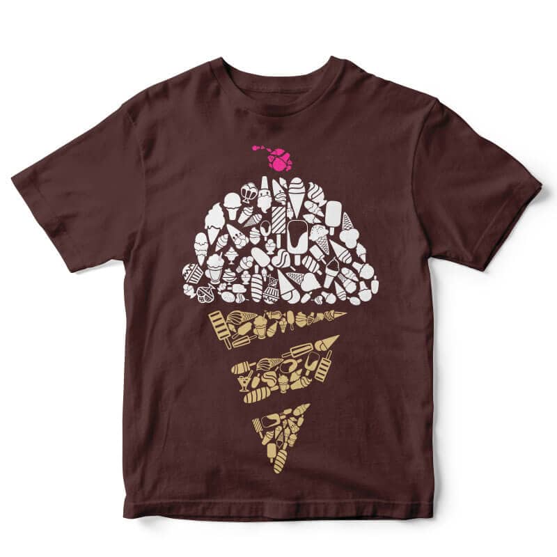 Ice Cream tshirt design tshirt design for merch by amazon