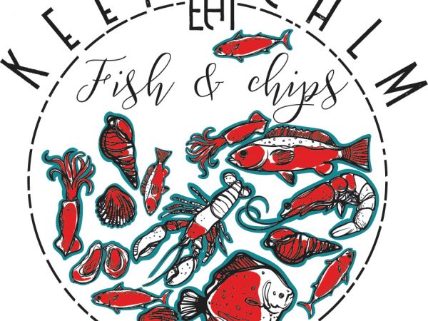Keep calm eat fish and chips t shirt design to buy