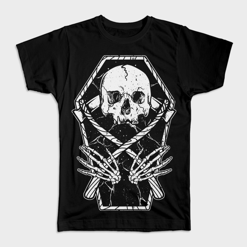 Coffin and Reaper t shirt design png