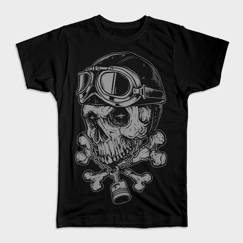 Dead Rider tshirt design for merch by amazon
