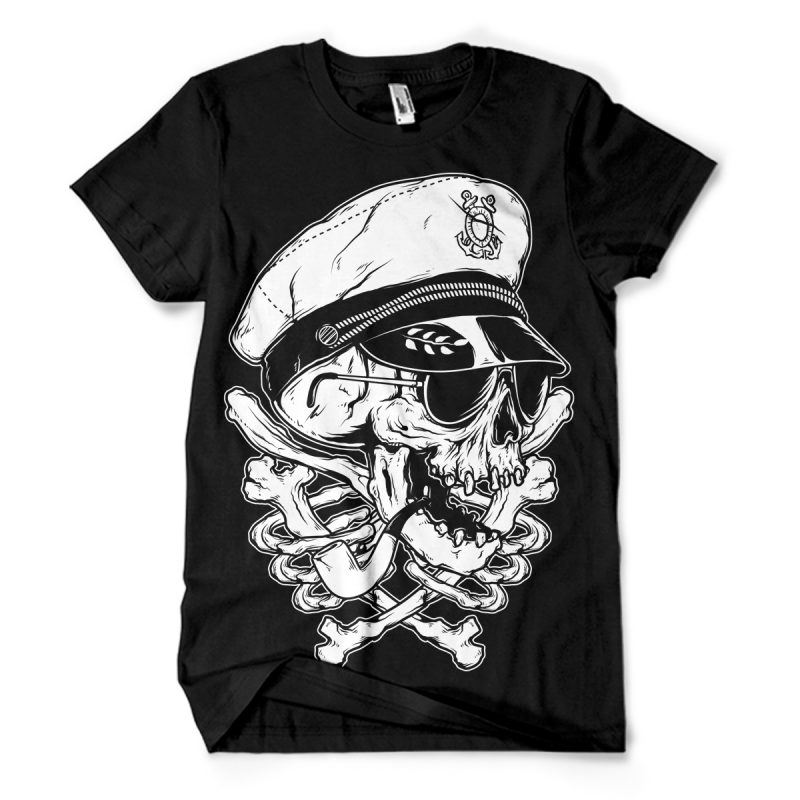 Death Captain tshirt design for sale