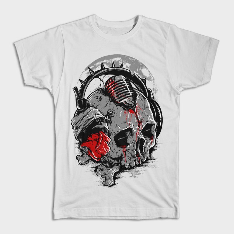 Death Musician t shirt designs for merch teespring and printful