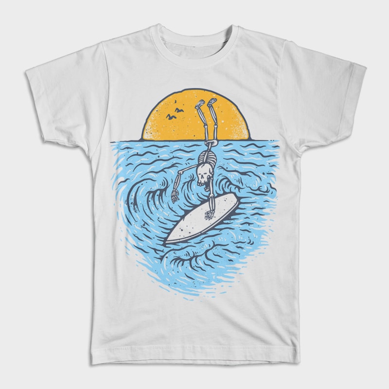 Death Surfer t shirt design png