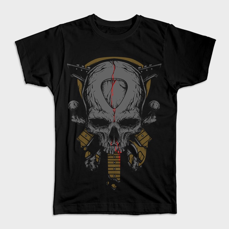 Death of Guitarist vector t shirt design