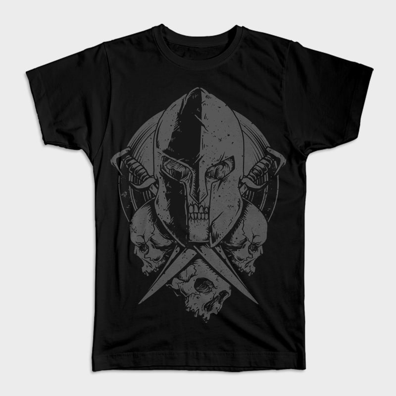 Death Spartan t shirt design png