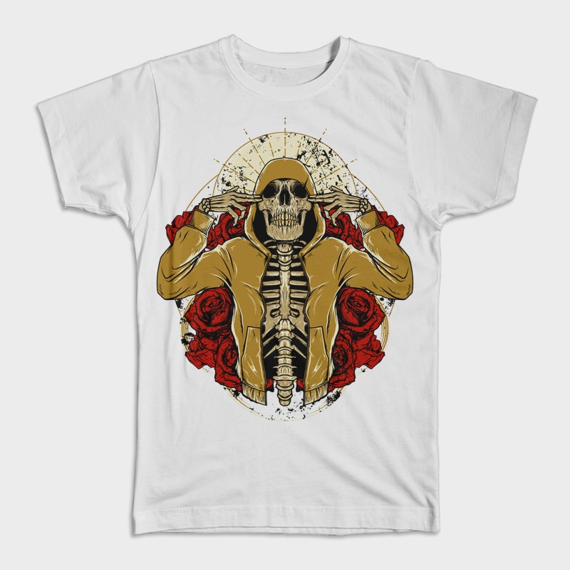 Hip Hop and Roses vector shirt designs