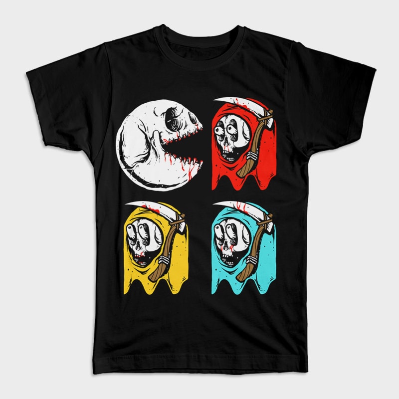 Pac Skull t shirt designs for printful