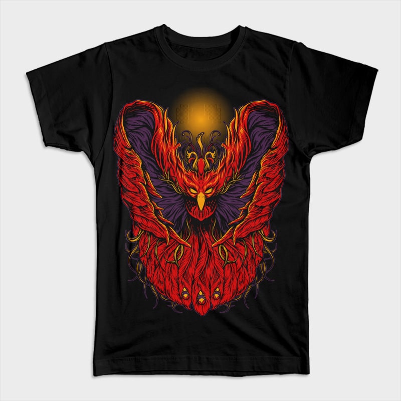 Phoenix tshirt design for merch by amazon