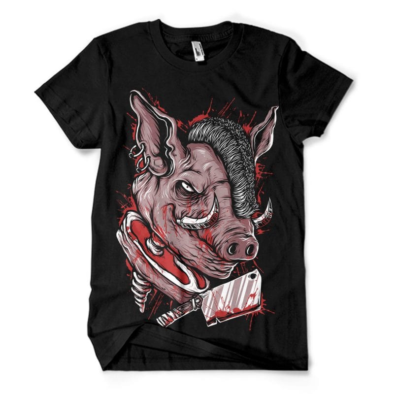 Pig Saw t shirt design png