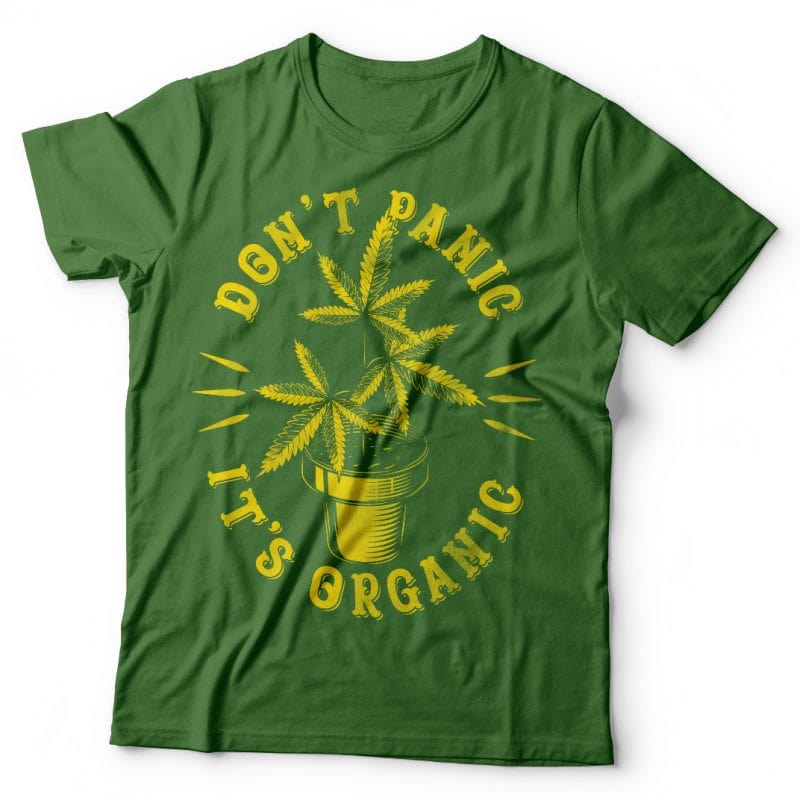 Don’t panic it’s organic. Vector t-shirt design t shirt designs for print on demand