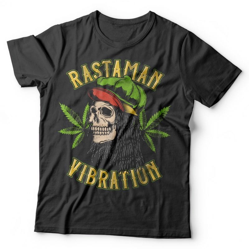 Rastaman vibration. Vector t-shirt design vector shirt designs