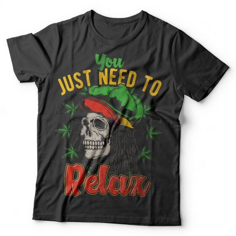 You just need to relax. Vector t-shirt design t shirt designs for merch teespring and printful