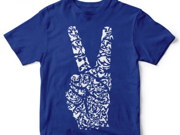 Peace t shirt design