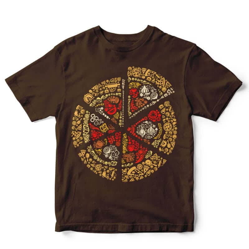 Pizza vector t-shirt design vector shirt designs