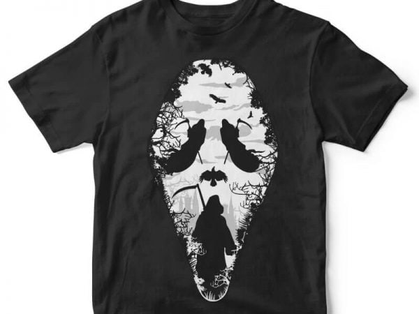 Reaper scream tshirt design