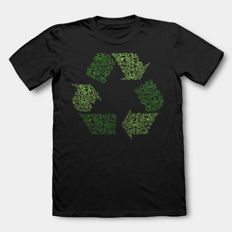 Recycling t-shirt design tshirt designs for merch by amazon