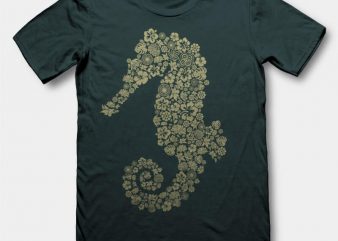Sea Horse t-shirt design