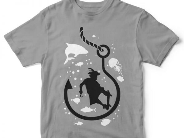 Skaterhook vector t shirt design for download