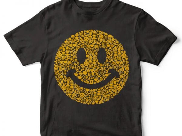 Smiley tshirt design