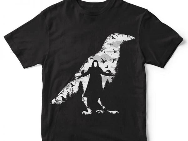 The crow t-shirt design
