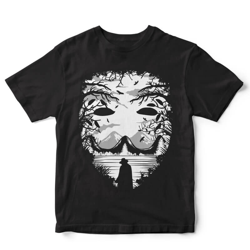 The Mask vector t shirt design